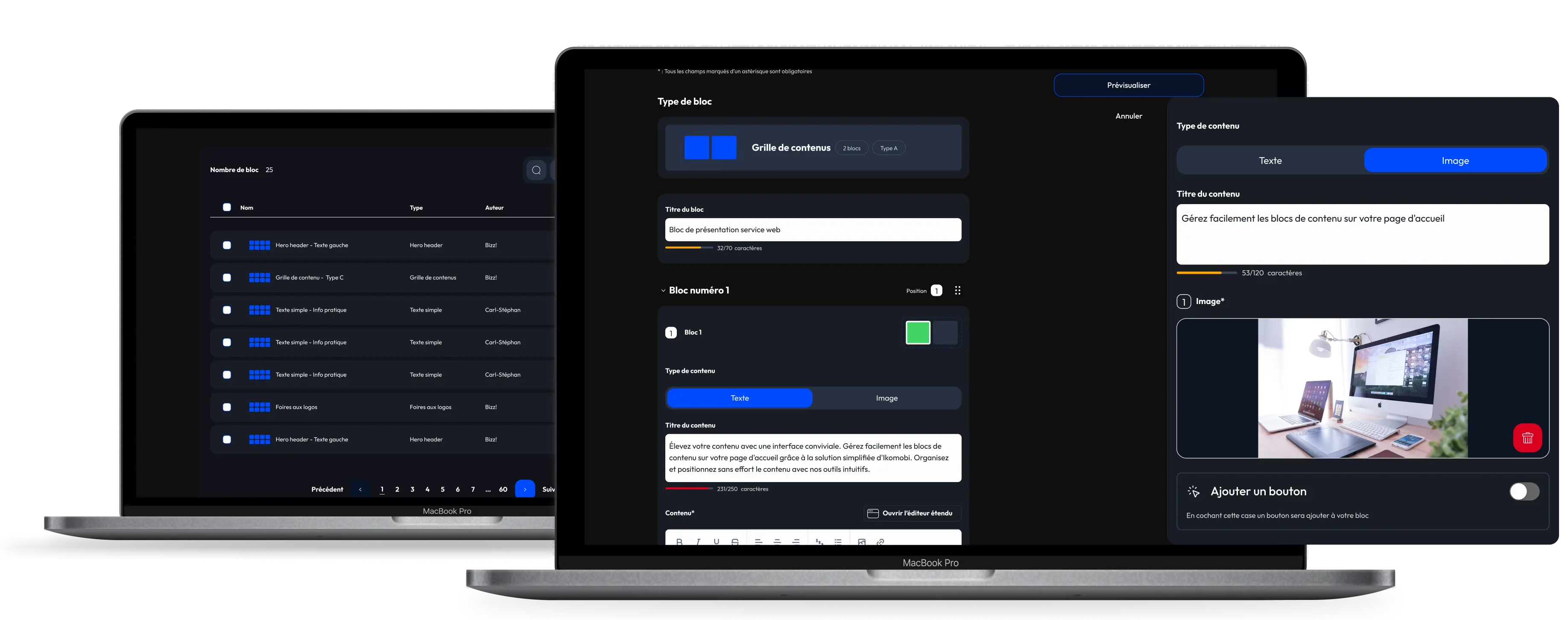 Création d'une campagne depuis le panel d'administration Goodbizz